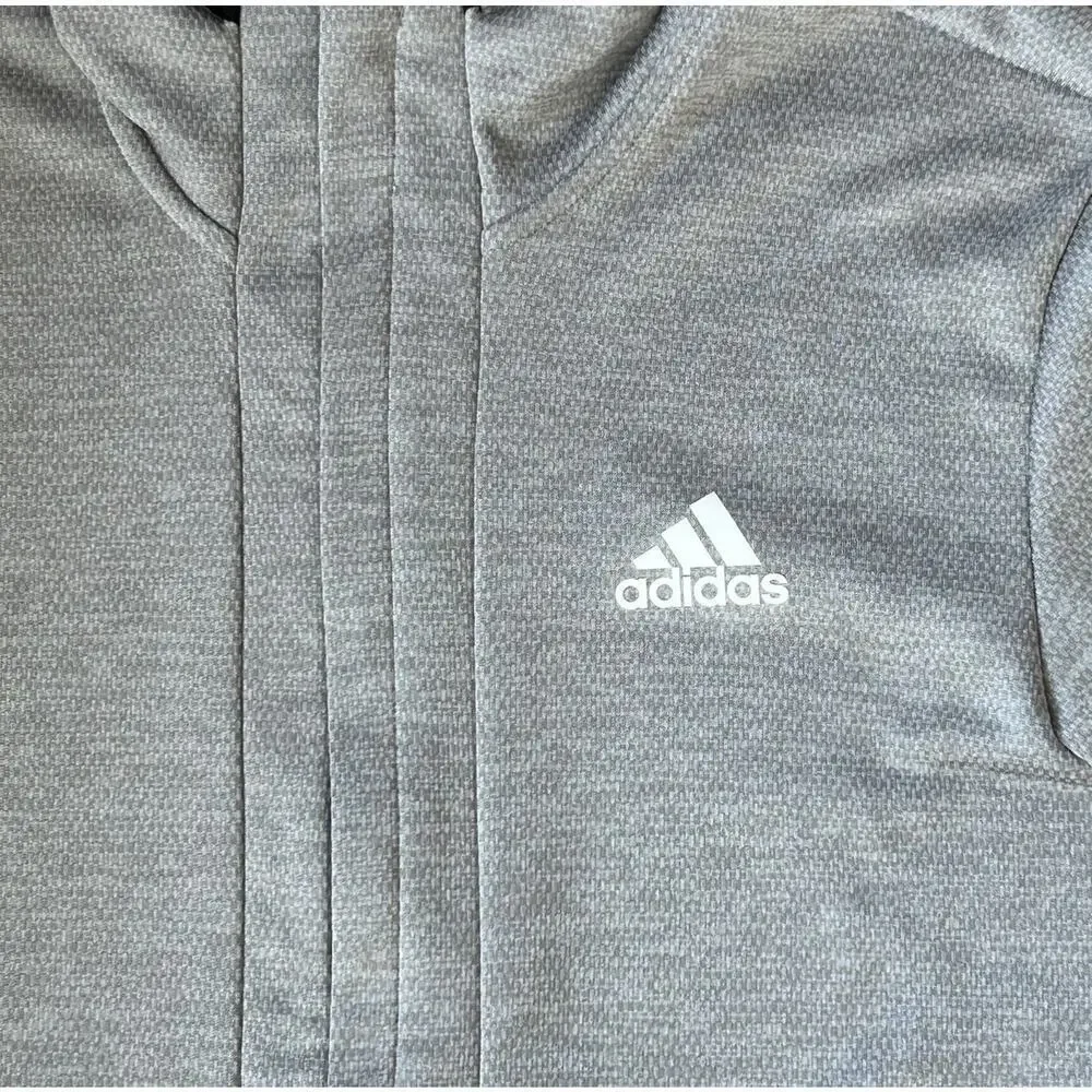 Adidas Team Issue Climawarm Full Zip Hoodie Gray Men’s Size L Athletic Hoodie